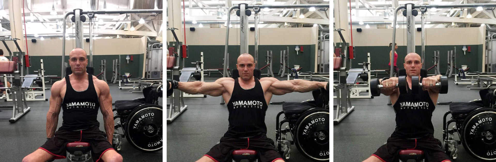 Six ways shoulders deltoid training exercise