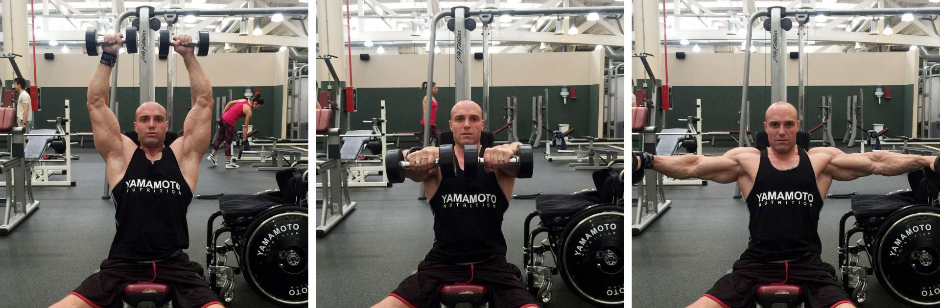 Six ways shoulders deltoid training exercise